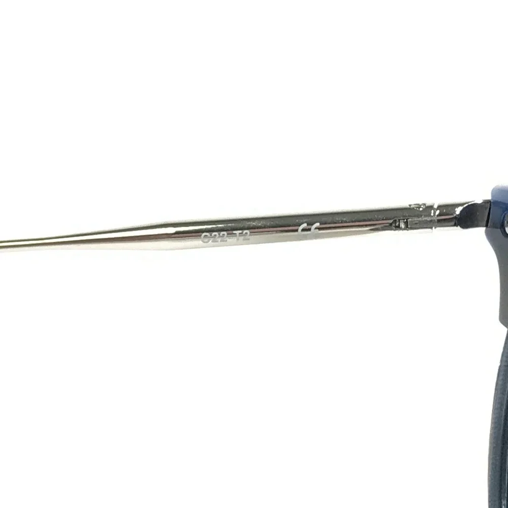 Jimmy Fairly Sunglasses Frames C22 T2 Dark Blue Silver Round 50-20-145
